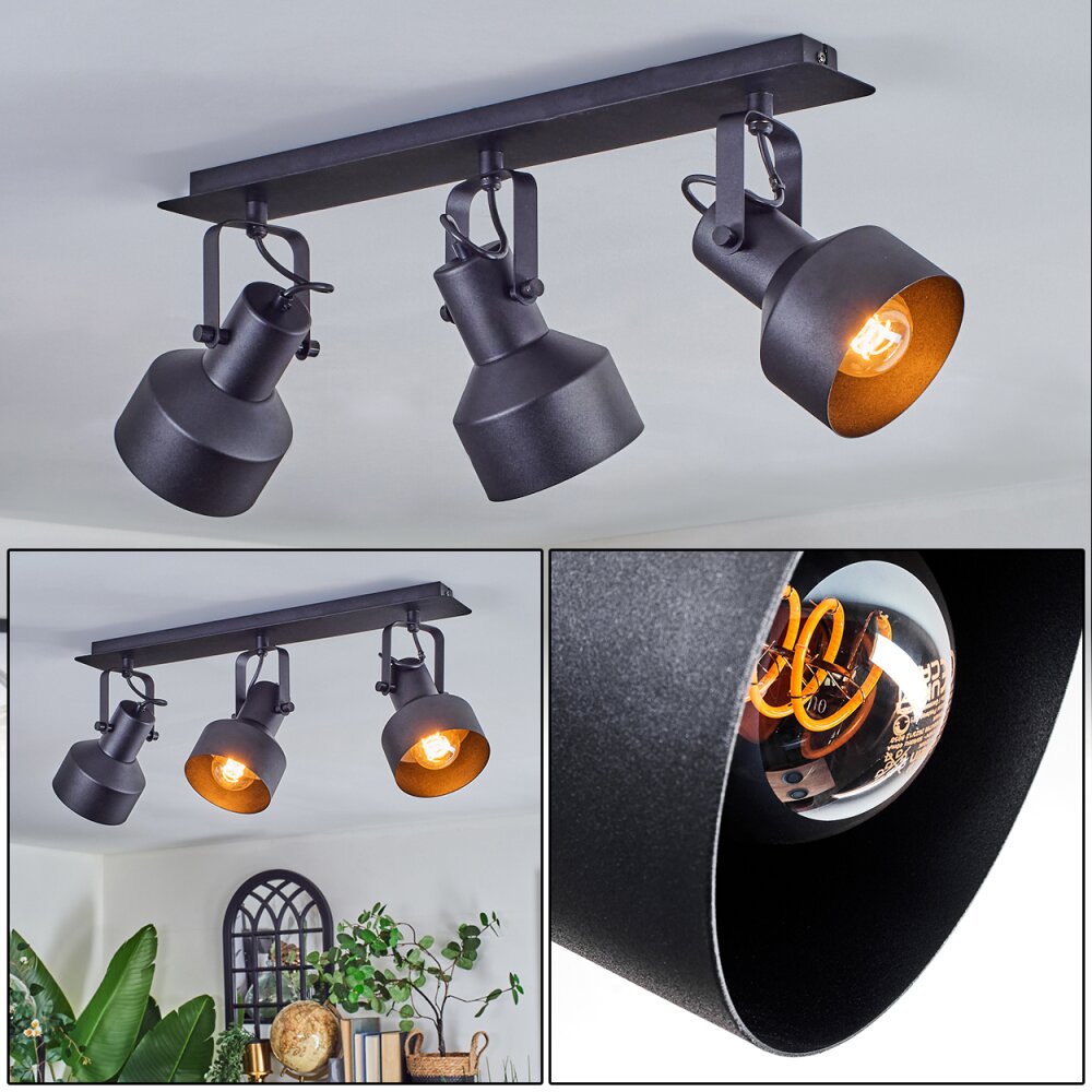 Tylar Deckenleuchte Schwarz, 3-flammig main product photo