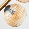 Koyoto Deckenleuchte Glas 15 cm Gold, Schwarz, 8-flammig