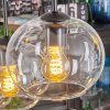 Apedo Hängeleuchte Glas 20 cm Bernsteinfarben, Klar, Rauchfarben, 6-flammig