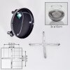 Koyoto Deckenleuchte Glas 15 cm Klar, Rauchfarben, 3-flammig