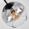 Koyoto Deckenleuchte Glas 15 cm Klar, Rauchfarben, 3-flammig