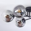 Gastor Deckenleuchte Glas 15 cm Klar, Rauchfarben, 6-flammig