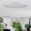 Zuren Deckenpanel LED Weiß, 1-flammig, Farbwechsler