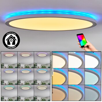 Zuren Deckenpanel LED Weiß, 1-flammig, Farbwechsler Zuren Deckenpanel LED Weiß, 1-flammig, Farbwechsler