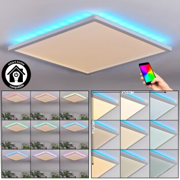 Zuren Deckenpanel LED Weiß, 1-flammig, Farbwechsler Zuren Deckenpanel LED Weiß, 1-flammig, Farbwechsler
