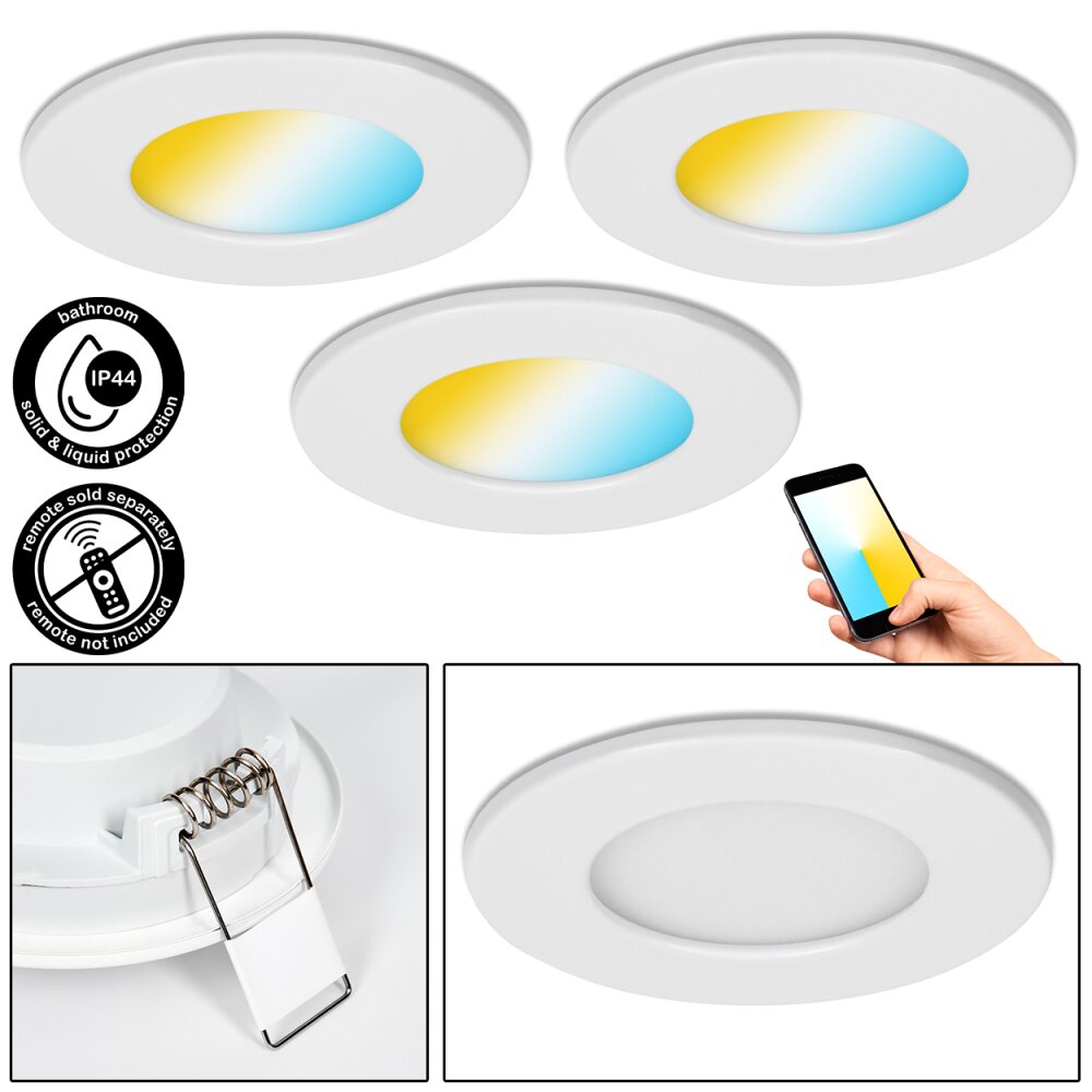 Ramek Einbauleuchte LED Weiß, 3-flammig main product photo