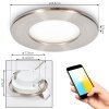 Ramek Einbauleuchte LED Nickel-Matt, 3-flammig