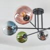 Gastor Deckenleuchte Glas 15 cm Blau, Chrom, Grün, Klar, Kupferfarben, Rauchfarben, 6-flammig