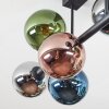 Gastor Deckenleuchte Glas 15 cm Blau, Chrom, Grün, Kupferfarben, Rauchfarben, 8-flammig