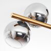 Koyoto Deckenleuchte Glas 15 cm Gold, Schwarz, 8-flammig