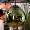 Koyoto Hängeleuchte Glas 15 cm Naturfarben, Schwarz, 3-flammig