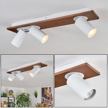 Dalan Deckenleuchte LED Naturfarben, Weiß, 3-flammig