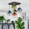 Gastor Deckenleuchte Glas 15 cm Gold, Schwarz, 5-flammig