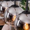 Koyoto Hängeleuchte Glas 15 cm Naturfarben, Schwarz, 3-flammig