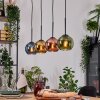 Koyoto Hängeleuchte Glas 15 cm Naturfarben, Schwarz, 4-flammig