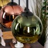 Koyoto Hängeleuchte Glas 15 cm Naturfarben, Schwarz, 4-flammig