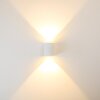 Außenwandleuchte Mora LED Weiß, 2-flammig