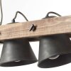 Brilliant Leuchten Plow Pendelleuchte Holz dunkel, Schwarz, 2-flammig