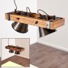 Oksbol Pendelleuchte Holz dunkel, Schwarz, 2-flammig