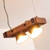 Oksbol Pendelleuchte Holz dunkel, Schwarz, 2-flammig