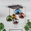 Koyoto Deckenleuchte Glas 15 cm Gold, Schwarz, 5-flammig