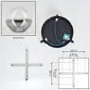 Chehalis Deckenleuchte Glas 10 cm Klar, Rauchfarben, 3-flammig