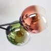 Koyoto Deckenleuchte Glas 15 cm Blau, Grün, Klar, Kupferfarben, 6-flammig