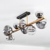 Chehalis Deckenleuchte Glas 10 cm, 12 cm, 15 cm Gold, Schwarz, 8-flammig