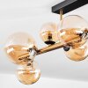 Chehalis Deckenleuchte Glas 10 cm, 12 cm, 15 cm Gold, Schwarz, 8-flammig