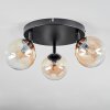 Chehalis Deckenleuchte Glas 12 cm Bernsteinfarben, Klar, 3-flammig