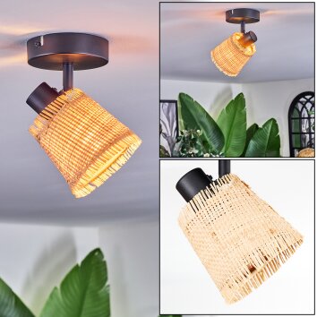 Lindberg Deckenleuchte Schwarz, 1-flammig