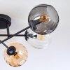 Koyoto Deckenleuchte Glas 15 cm Bernsteinfarben, Klar, Rauchfarben, 6-flammig