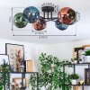 Ripoll Deckenleuchte Glas 15 cm Blau, Grün, Kupferfarben, 6-flammig