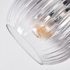 Koyoto Deckenleuchte Glas 15 cm Bernsteinfarben, Klar, Rauchfarben, 3-flammig