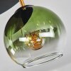 Koyoto Deckenleuchte Glas 15 cm Messing, Schwarz, 5-flammig