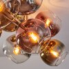 Koyoto Deckenleuchte Glas 15 cm Gold, Schwarz, 10-flammig