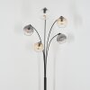Koyoto Stehleuchte Glas 15 cm Bernsteinfarben, Klar, Rauchfarben, 5-flammig