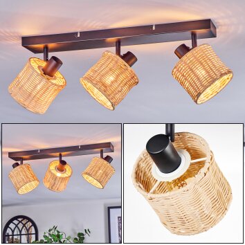 Cavaca Deckenleuchte Schwarz, 3-flammig