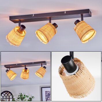 Lindberg Deckenleuchte Schwarz, 3-flammig