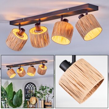 Granja Deckenleuchte Schwarz, 4-flammig