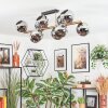 Ripoll Deckenleuchte Glas 15 cm Gold, Schwarz, 10-flammig