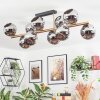 Ripoll Deckenleuchte Glas 15 cm Gold, Schwarz, 10-flammig