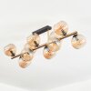Koyoto Deckenleuchte Glas 15 cm Gold, Schwarz, 10-flammig