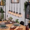 Koyoto Hängeleuchte Glas 15 cm Naturfarben, Schwarz, 5-flammig