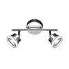 Wofi MORGAN Deckenspot LED Chrom, 2-flammig