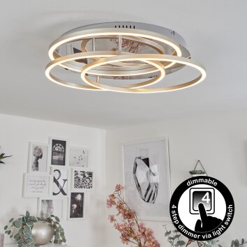 Buren Deckenleuchte LED Nickel-Matt, 1-flammig
