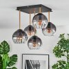 Koyoto Deckenleuchte Glas 15 cm Gold, Schwarz, 5-flammig