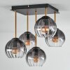 Koyoto Deckenleuchte Glas 15 cm Gold, Schwarz, 5-flammig