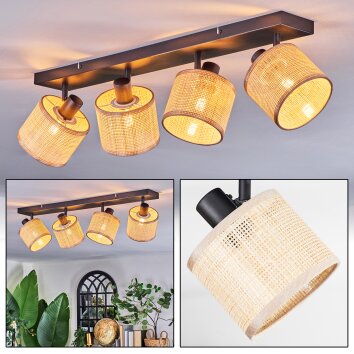 Sabadim Deckenleuchte Schwarz, 4-flammig