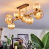 Chehalis Deckenleuchte Glas 10 cm, 12 cm, 15 cm Gold, Schwarz, 8-flammig